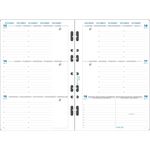 Exacompta Exatime 21 - Recharge pour organiseur - 1 semaine sur 2 pages à l'horizontal - 14,2 x 21 cm