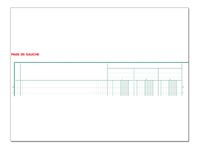 Exacompta - Piqûre comptable - 10 colonnes sur 2 pages - 32 x 25 cm - 80 pages