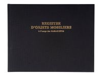Exacompta - Registre des objets mobiliers pour les garages - 32 x 24 cm