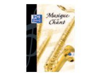 Oxford - Cahier de musique 17 x 22 cm - 48 pages - pages à portée et grands carreaux
