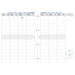 Exacompta Exatime 29 - Recharge pour organiseur - 1 semaine sur 2 pages 1/4H - 21 x 29,7 cm