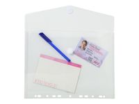 Exacompta - 5 Pochettes enveloppes perforées à scratch - A4 - transparentes