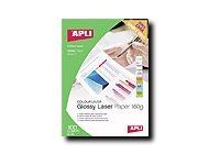 Apli Agipa - Papier photo brillant recto/verso - A4 - 160 g/m² - impression laser - 100 feuilles
