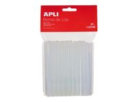 APLI kids - 25 bâtons de colle pour pistolet à colle - transparent