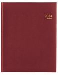 Agenda Lima Concorde - 1 semaine sur 2 pages - 21 x 27 cm - bordeaux - Brepols