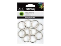 Wonday - 10 anneaux brisés - porte-clés - diamètre de 25 mm