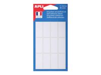 Apli Agipa - 84 Étiquettes blanches multi-usages - 15 x 35 mm - coins arrondis - réf 111921