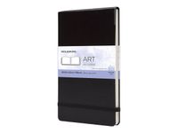 Moleskine Art Collection - Album d'aquarelles - 13 x 21 cm - papier ivoire - uni - couverture noire