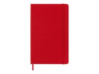 Moleskine Classic - Carnet de notes - 13 x 21 cm - 240 pages - papier ivoire - pointillé - couverture rouge écarlate
