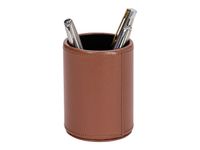 Quo Vadis Satiny - Pot à crayons - 7,5 x 10 cm - peau de vache - marron