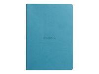 RHODIA Rhodiarama - Cahier de notes - A5 - 32 feuilles / 64 pages - ligné - couverture bleu turquoise