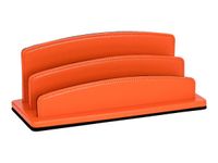 Quo Vadis Satiny - Trieur demi-rond 2 compartiments - 26 x 10,5 cm - orange