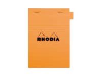 RHODIA N°13 - Almohadilla - grapado - A6 - 80 hojas / 160 páginas - papel blanco - cuadriculado - naranja