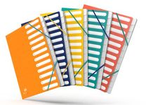 Oxford Bicolor Recyc+ - Trieur carte 12 positions - A4 - disponible dans différentes couleurs
