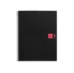 Notebook The Original, Couverture souple, A5, quadrillage 5x5 mm, 80 feuilles de 1 couleur, Miquelrius, Rouge.