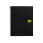 Notebook The Original, Couverture souple, A5, quadrillage 5x5 mm, 80 feuilles de 1 couleur, Miquelrius, Vert.
