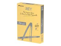 Rey Adagio - Papier couleur - A4 (210 x 297 mm) - 80 g/m² - Ramette de 500 feuilles - bouton d'or