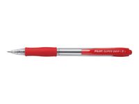 Pilot Super Grip - Stylo à bille - rouge - encre à huile - 1 mm - rétractable
