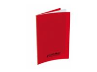 Conquérant Classique - Cahier polypro 17 x 22 cm - 140 pages - grands carreaux (Seyes) - rouge