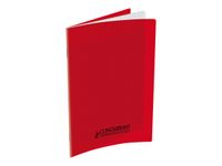 Conquérant Classique - Cahier polypro 17 x 22 cm - 48 pages - grands carreaux (Seyes) - rouge