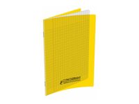 Conquérant Classique - Cahier polypro A4 (21x29,7cm) - 140 pages - grands carreaux (Seyes) - jaune