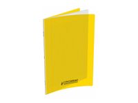 Conquérant Classique - Cahier polypro 24 x 32 cm - 140 pages - grands carreaux (Seyes) - jaune