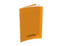 Conquérant Classique - Cahier polypro 17 x 22 cm - 48 pages - grands carreaux (Seyes) - orange