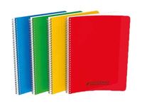 Conquérant Classique - Cahier polypro à spirale A4 (21x29,7cm) - 100 pages - petits carreaux (5x5 mm) - disponible dans différentes couleurs