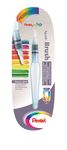 Pentel – Pinceau à réservoir d’eau – Brosse plate – Pointe moyenne