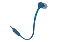 JBL T110 - Ecouteurs filaire avec micro - intra-auriculaire - bleu