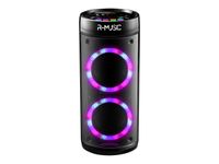 R-MUSIC Booster Party - Enceinte de soirée - sans fil - Bluetooth - noir