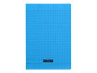 Calligraphe 8000 - Cahier polypro A4 (21x29,7cm) - 140 pages - grands carreaux (seyès) - bleu