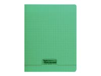 Calligraphe 8000 - Cahier polypro 17 x 22 cm - 48 pages - grands carreaux (seyès) - vert