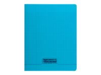 Calligraphe 8000 - Cahier polypro 17 x 22 cm - 48 pages - grands carreaux (seyès) - bleu