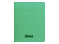 Calligraphe 8000 - Cahier polypro 17 x 22 cm - 192 pages - grands carreaux (seyès) - vert