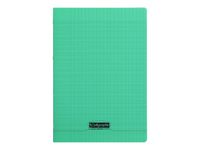 Calligraphe 8000 - Cahier polypro A4 (21x29,7cm) - 140 pages - grands carreaux (seyès) - vert