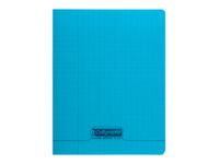 Calligraphe 8000 - Cahier polypro 17 x 22 cm - 192 pages - grands carreaux (seyès) - bleu