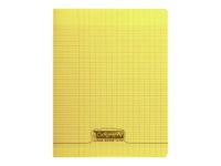 Calligraphe 8000 - Cahier polypro 24 x 32 cm - 140 pages - grands carreaux (Seyes) - jaune