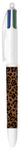 BIC - Stylo 4 Couleurs Décors Léopard - Pointe 1 mm