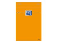 Oxford - Bloc notes - 10 x 15 cm - 160 pages - petits carreaux - 80G - orange