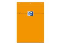 Oxford - Bloc notes - A4 - 160 pages - grands carreaux - 80G - orange