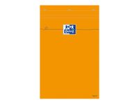 Oxford - Bloc notes - A4 + - 160 pages - ligné - 80G - perforé - orange