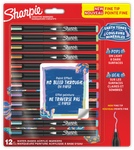 Sharpie – 12 Marqueurs Créatifs Pointe Fine – Couleurs Minérales Assorties