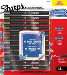 Sharpie – 12 Marqueurs Créatifs Pointe Pinceau – Couleurs Minérales Assorties