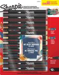 Sharpie – 12 Marqueurs Créatifs Pointe Ogive – Couleurs Chaudes Assorties