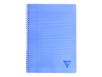 Clairefontaine Linicolor - Cahier polypro à spirale 17 x 22 cm - 100 pages - grands carreaux (Seyes) - disponible dans différentes couleurs