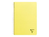 Clairefontaine Linicolor - Cahier polypro à spirale 17 x 22 cm - 100 pages - petits carreaux (5x5mm) - disponible dans différentes couleurs