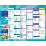 Calendrier illustré Tourisme - 6 mois par face - 43 x 33,5 cm - Exacompta