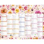 Calendrier illustré Chemin des Marettes - 7 mois par face - 43 x 33,5 cm - Exacompta