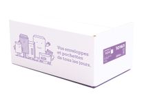 La Couronne - 500 Enveloppes C6 114 x 162 mm - 80 gr - sans fenêtre - blanc - bande auto-adhésive
